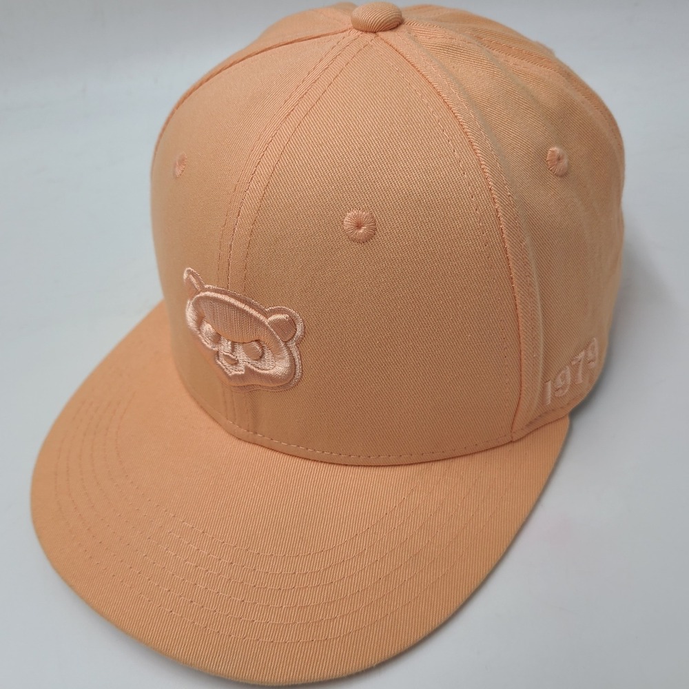 Chicago Cubs Hat Snapback Budweiser Peach Orange/Pink MLB Baseball 1979 SGA Men